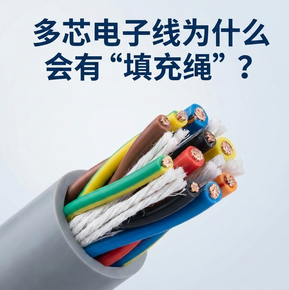 多芯电子线为什么会佑装填充绳”？